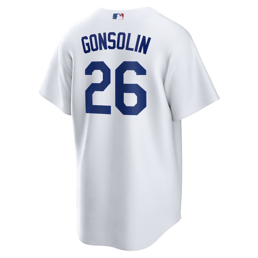 Tony Gonsolin 26 Los Angeles Dodgers Home Men Jersey - White