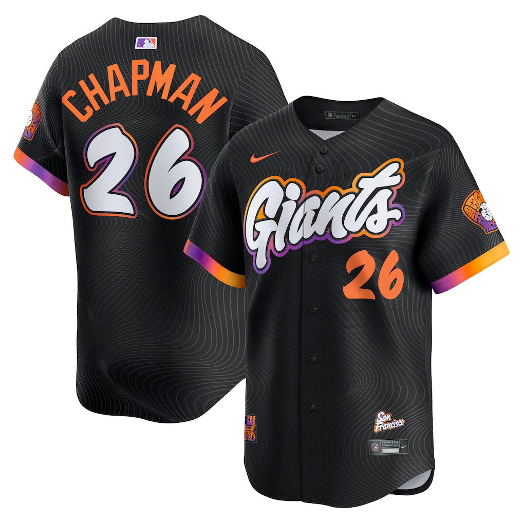 Matt Chapman 26 San Francisco Giants 2025 City Connect Limited Men Jersey - Anthracite