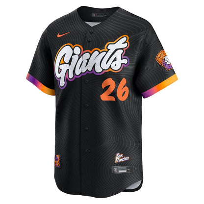 Matt Chapman 26 San Francisco Giants 2025 City Connect Limited Men Jersey - Anthracite