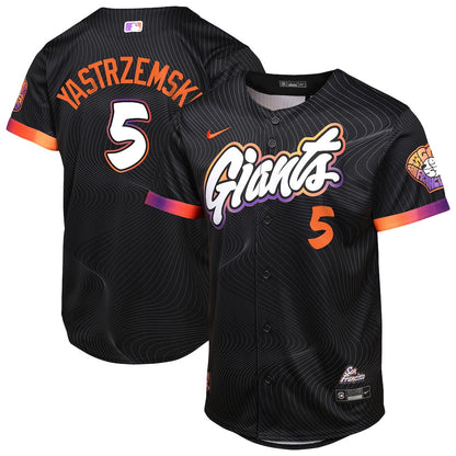 Mike Yastrzemski 5 San Francisco Giants 2025 City Connect Limited YOUTH Jersey - Anthracite