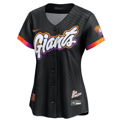 San Francisco Giants Women's 2025 City Connect Limited Jersey - Anthracite