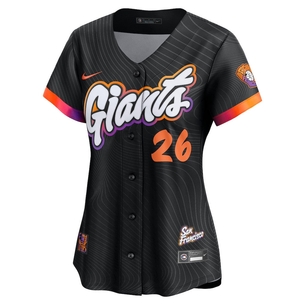 Matt Chapman 26 San Francisco Giants Women's 2025 City Connect Limited Jersey - Anthracite