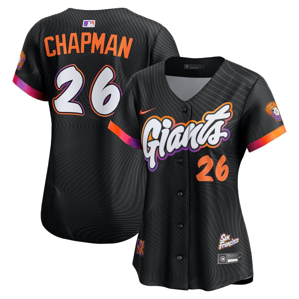 Matt Chapman 26 San Francisco Giants Women's 2025 City Connect Limited Jersey - Anthracite