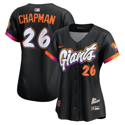 Matt Chapman 26 San Francisco Giants Women's 2025 City Connect Limited Jersey - Anthracite