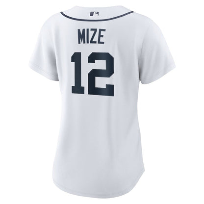 Casey Mize 12 Detroit Tigers Women's Home Jersey - White