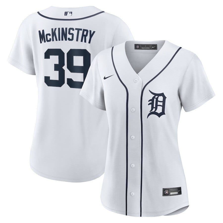 Zach McKinstry 39 Detroit Tigers Women's Home Jersey - White