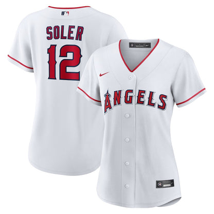 Jorge Soler 12 Los Angeles Angels Women's Home Jersey - White