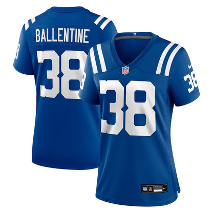 Corey Ballentine 38 Indianapolis Colts Women's Team Game Jersey - Royal