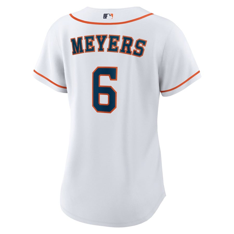 Jake Meyers 6 Houston Astros Women's Home Jersey - White