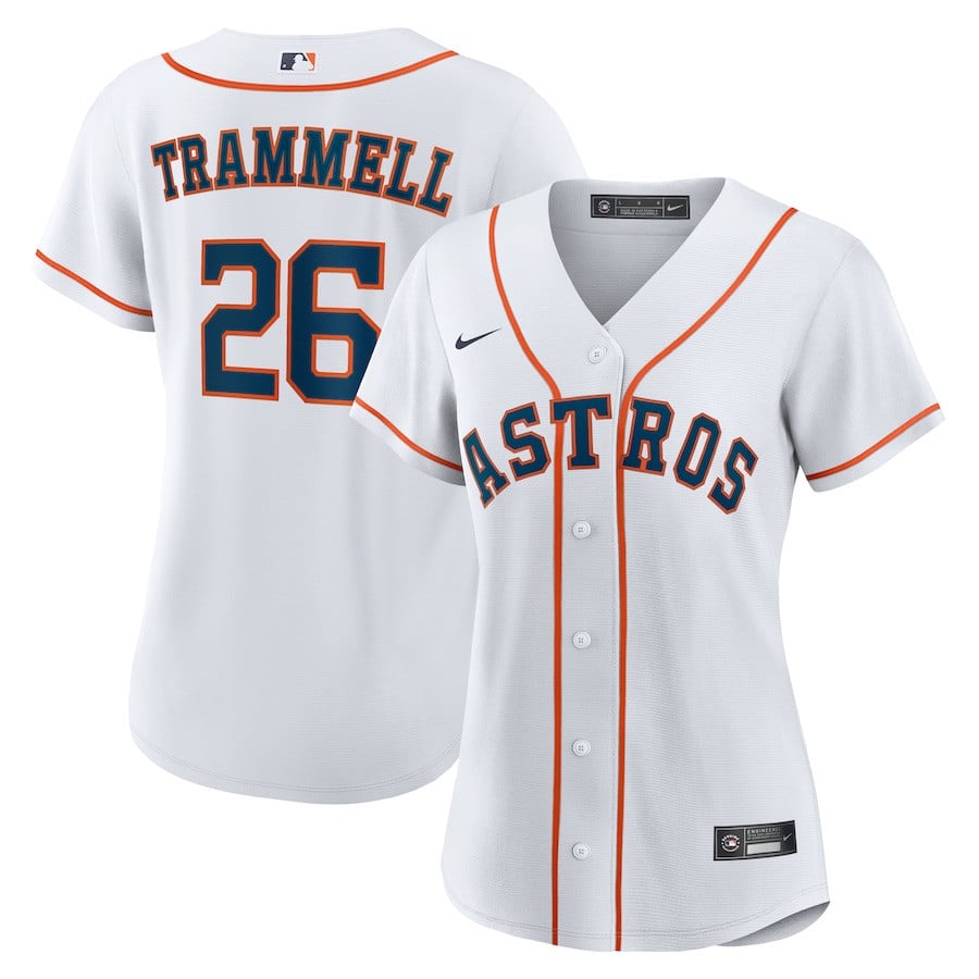 Taylor Trammell 26 Houston Astros Women's Home Jersey - White