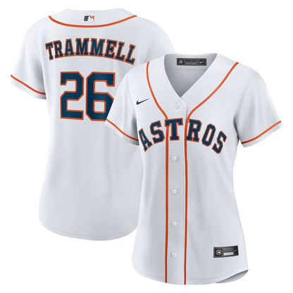 Taylor Trammell 26 Houston Astros Women's Home Jersey - White