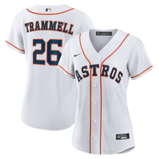 Taylor Trammell 26 Houston Astros Women's Home Jersey - White
