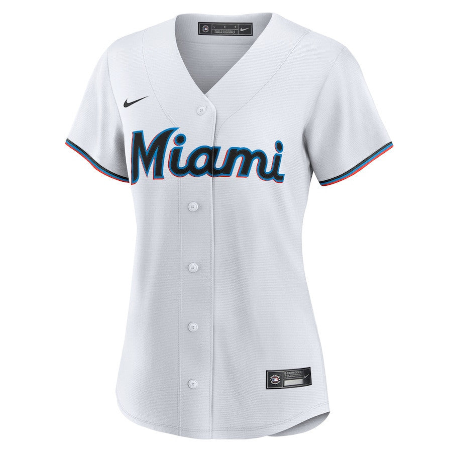 Jesús Sánchez 7 Miami Marlins Women's Home Jersey - White