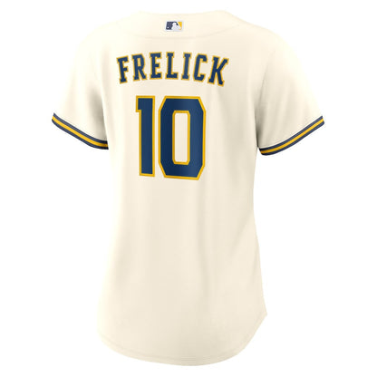 Sal Frelick 10 Milwaukee Brewers Women's Home Jersey - Cream