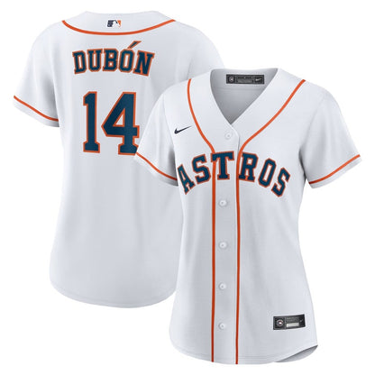 Mauricio Dubón 14 Houston Astros Women's Home Jersey - White