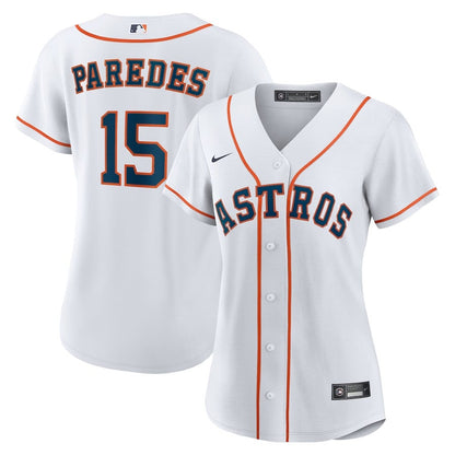 Isaac Paredes 15 Houston Astros Women's Home Jersey - White