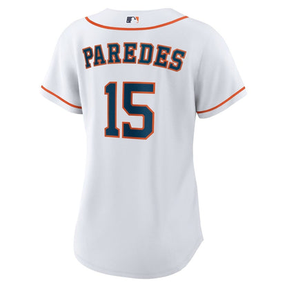 Isaac Paredes 15 Houston Astros Women's Home Jersey - White