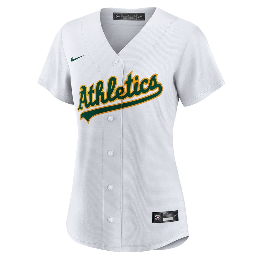 Shea Langeliers 23 Athletics Women's Home Jersey - White