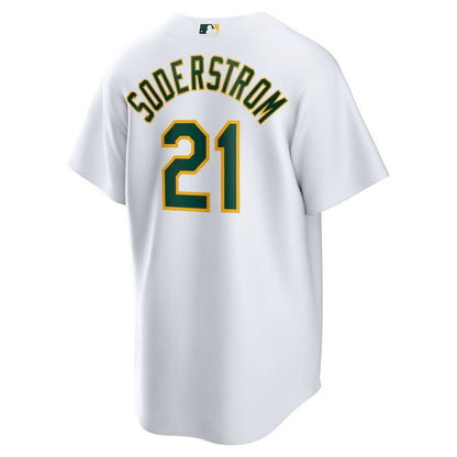 Tyler Soderstrom 21 Athletics Home Men Jersey - White