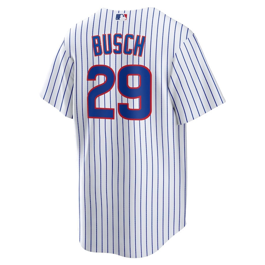 Michael Busch 29 Chicago Cubs Home Men Jersey - White