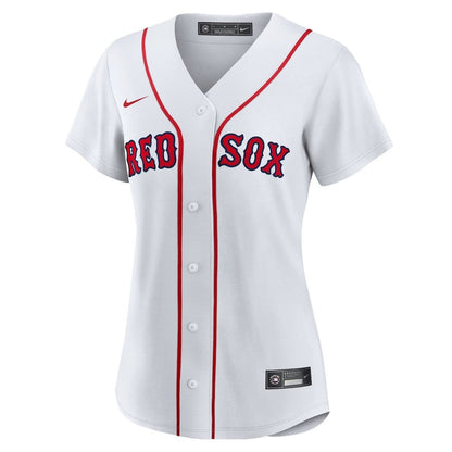 David Hamilton 17 Boston Red Sox Women's Home Jersey - White