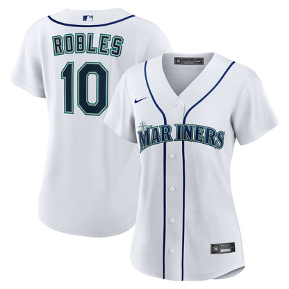 Victor Robles 10 Seattle Mariners Home Women Jersey - White