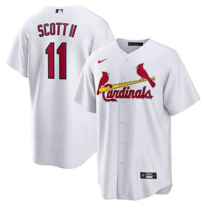 Victor Scott II 11 St. Louis Cardinals Home Men Jersey - White