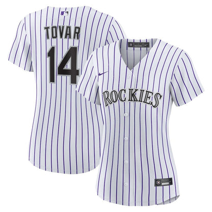 Ezequiel Tovar 14 Colorado Rockies Home Women Jersey - White