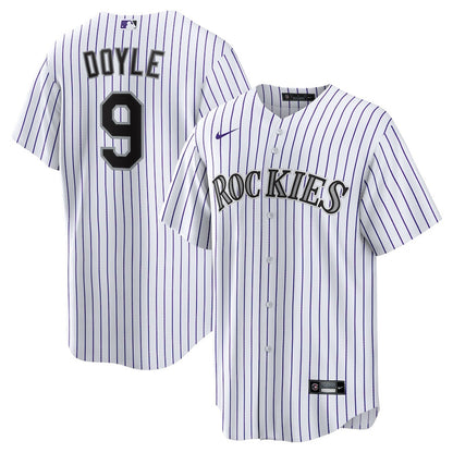 Brenton Doyle 9 Colorado Rockies Home Men Jersey - White