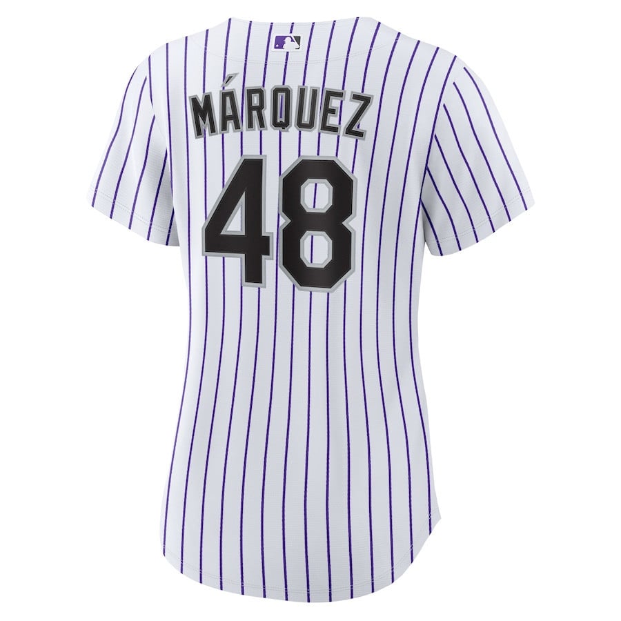 Germán Márquez 48 Colorado Rockies Home Women Jersey - White