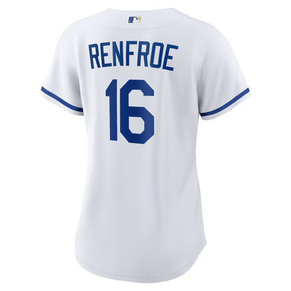 Hunter Renfroe 16 Kansas City Royals Home Women Jersey - White