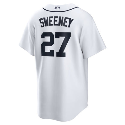Trey Sweeney 27 Detroit Tigers Home Men Jersey - White