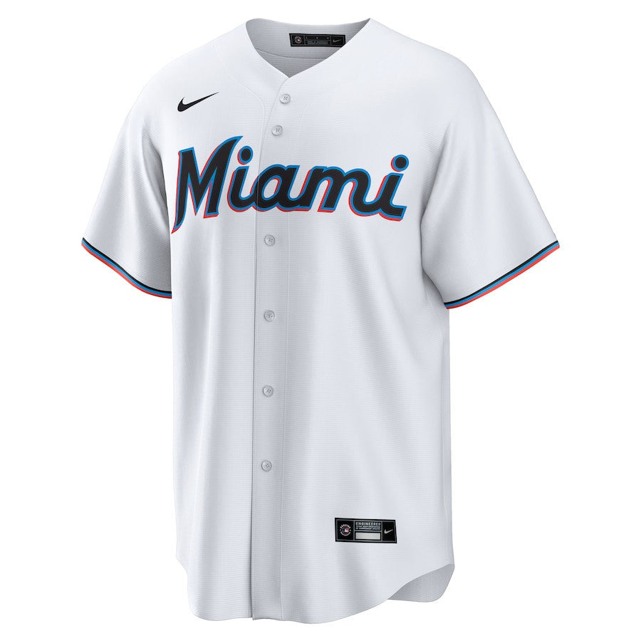 Eury Perez 39 Miami Marlins Home Men Jersey - White