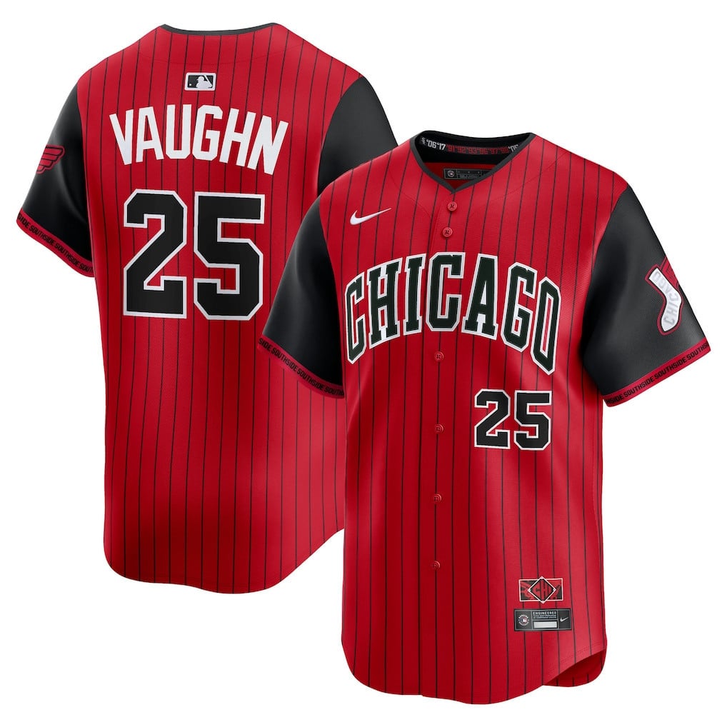 Andrew Vaughn 25 Chicago White Sox 2025 City Connect Limited Men Jersey - Red/Black