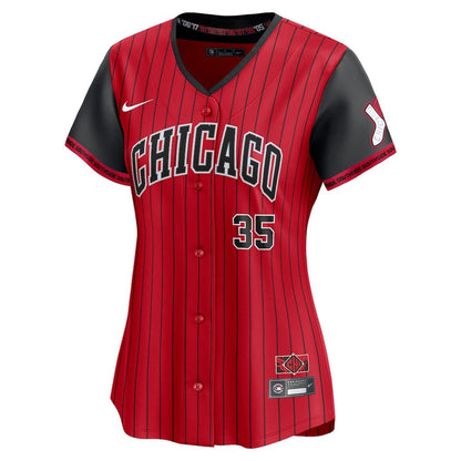 Frank Thomas 35 Chicago White Sox Women's 2025 City Connect Limited Jersey - Red/Black