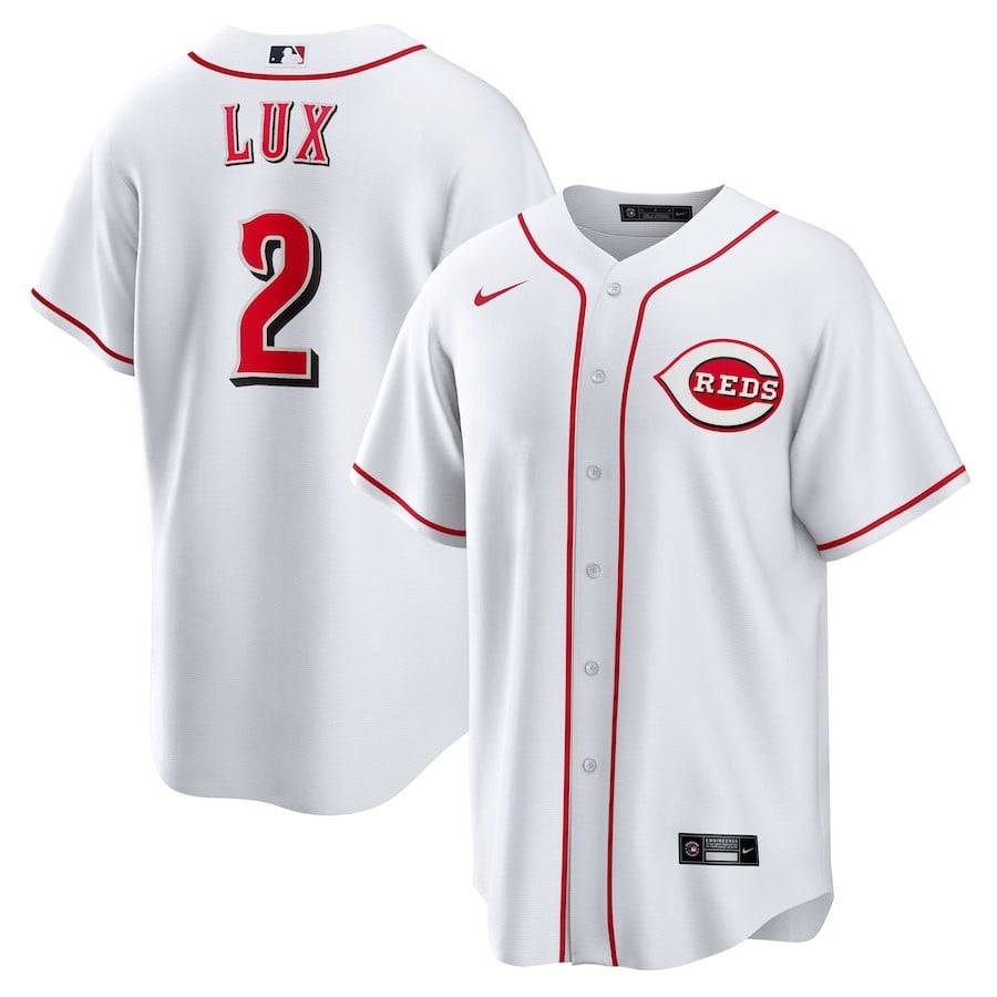 Gavin Lux 2 Cincinnati Reds Home Men Jersey - White