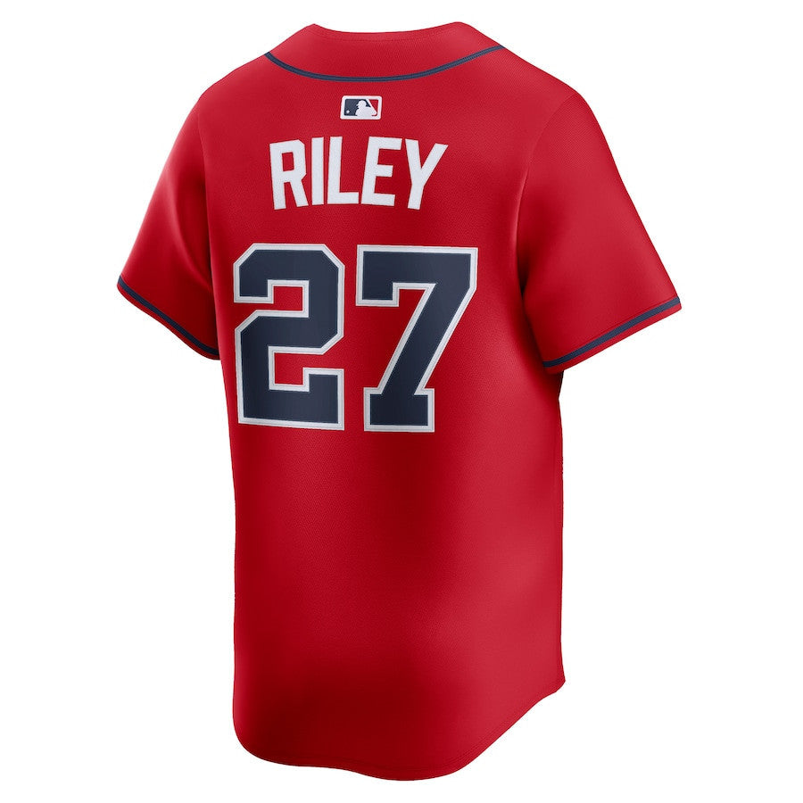 Austin Riley 27 Atlanta Braves Alternate Limited Player Men Jersey - Red
