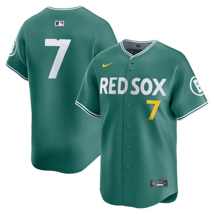Masataka Yoshida 7 Boston Red Sox 2025 City Connect Limited Men Jersey - Green