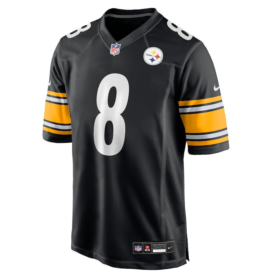Aaron Rodgers 8 Pittsburgh Steelers Game Men Jersey - Black