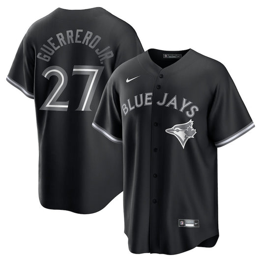 Vladimir Guerrero Jr. 27 Toronto Blue Jays Lights Out Men Jersey - Black