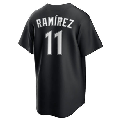 José Ramírez 11 Cleveland Guardians Lights Out Men Jersey - Black