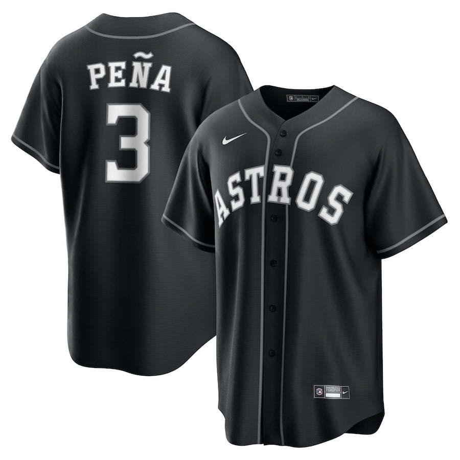 Jeremy Peña 3 Houston Astros Lights Out Men Jersey - Black