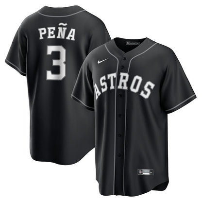 Jeremy Peña 3 Houston Astros Lights Out Men Jersey - Black