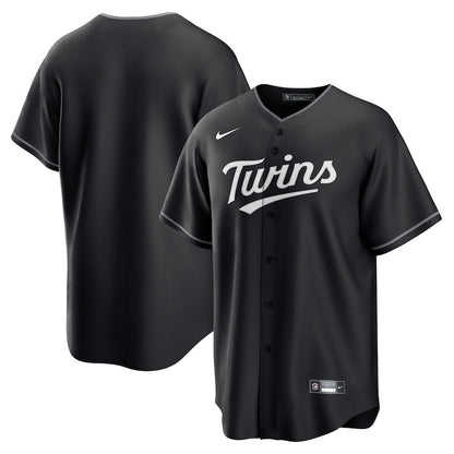 Minnesota Twins Lights Out Men Jersey - Black