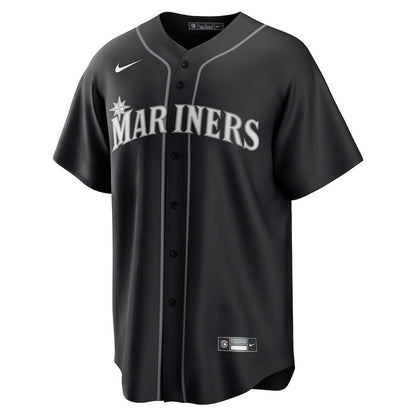 Julio Rodríguez 44 Seattle Mariners Lights Out Men Jersey - Black
