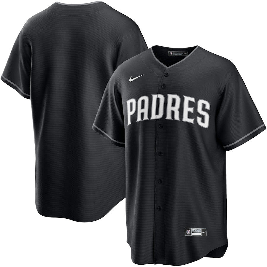San Diego Padres Lights Out Men Jersey - Black