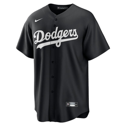 Los Angeles Dodgers Lights Out Men Jersey - Black