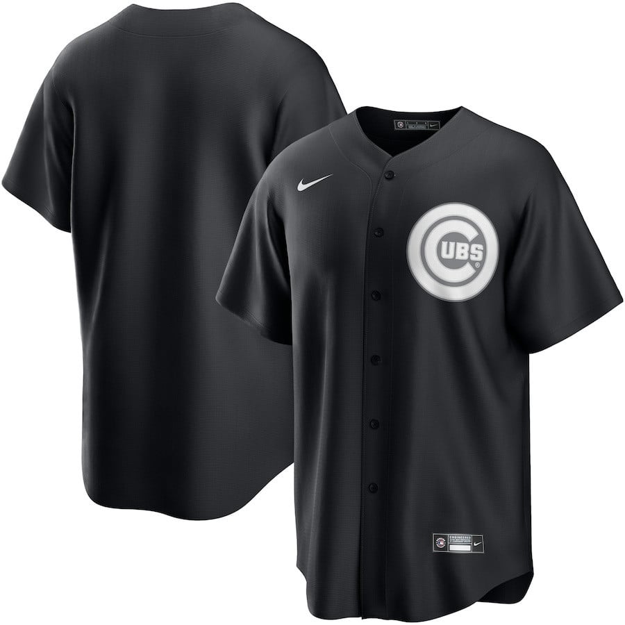 Chicago Cubs Lights Out Men Jersey - Black