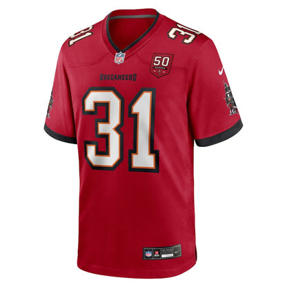 Antoine Winfield Jr. 31 Tampa Bay Buccaneers 50th Anniversary Game Men Jersey - Red