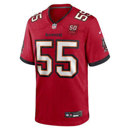 Derrick Brooks 55 Tampa Bay Buccaneers 50th Anniversary Game Men Jersey - Red